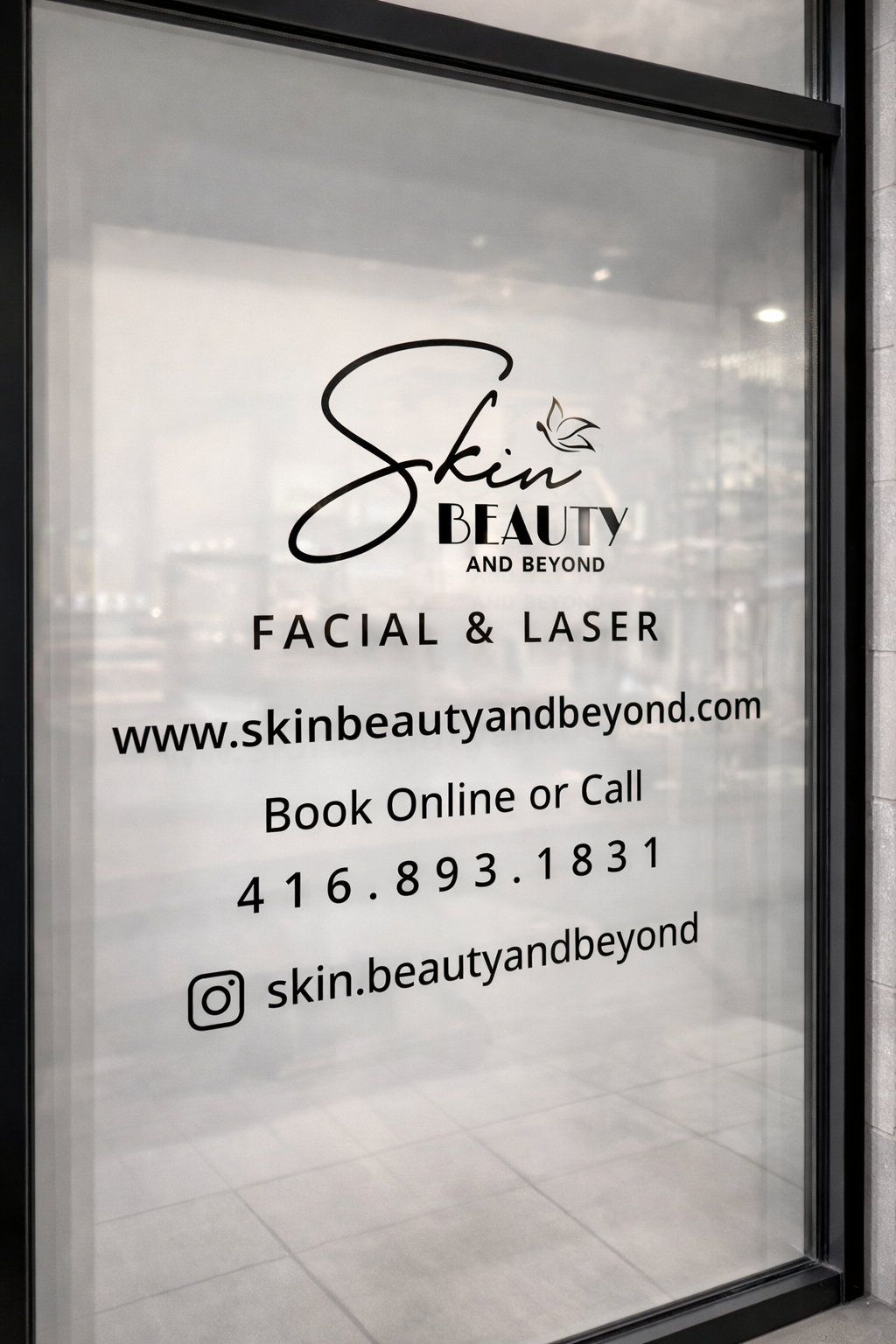 Vinyl Letters installed in Brampton storefront